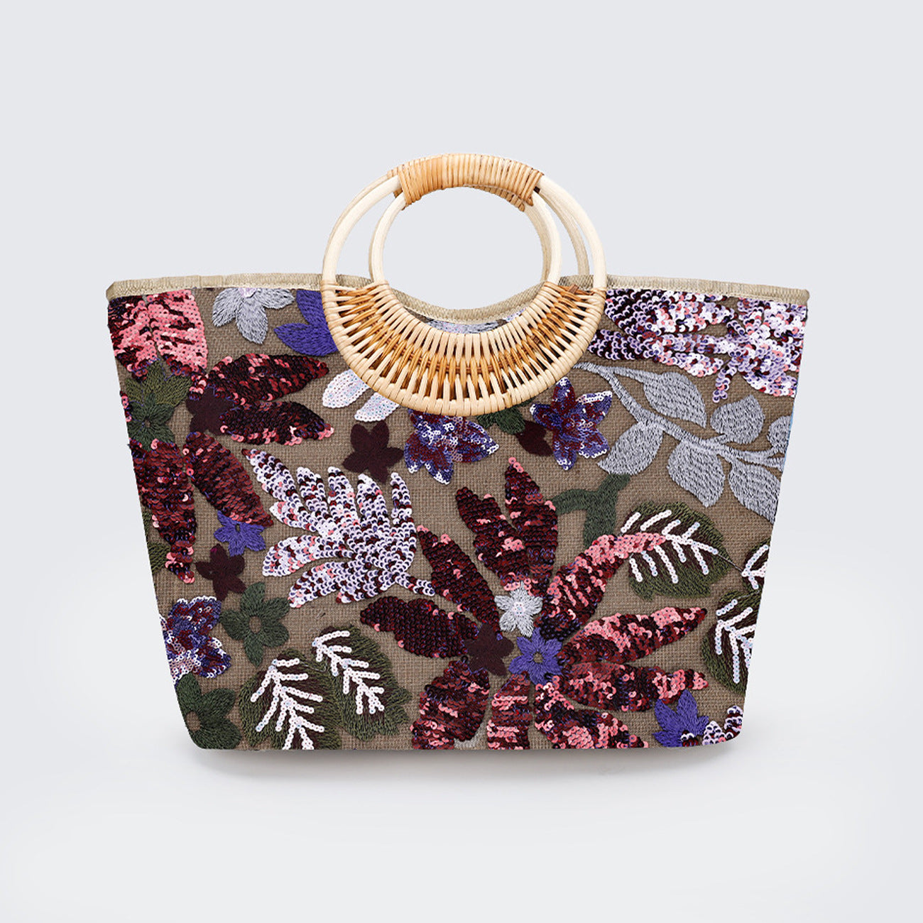 Women's Straw High-grade Niche Embroidered Large Capacity Tote Bags