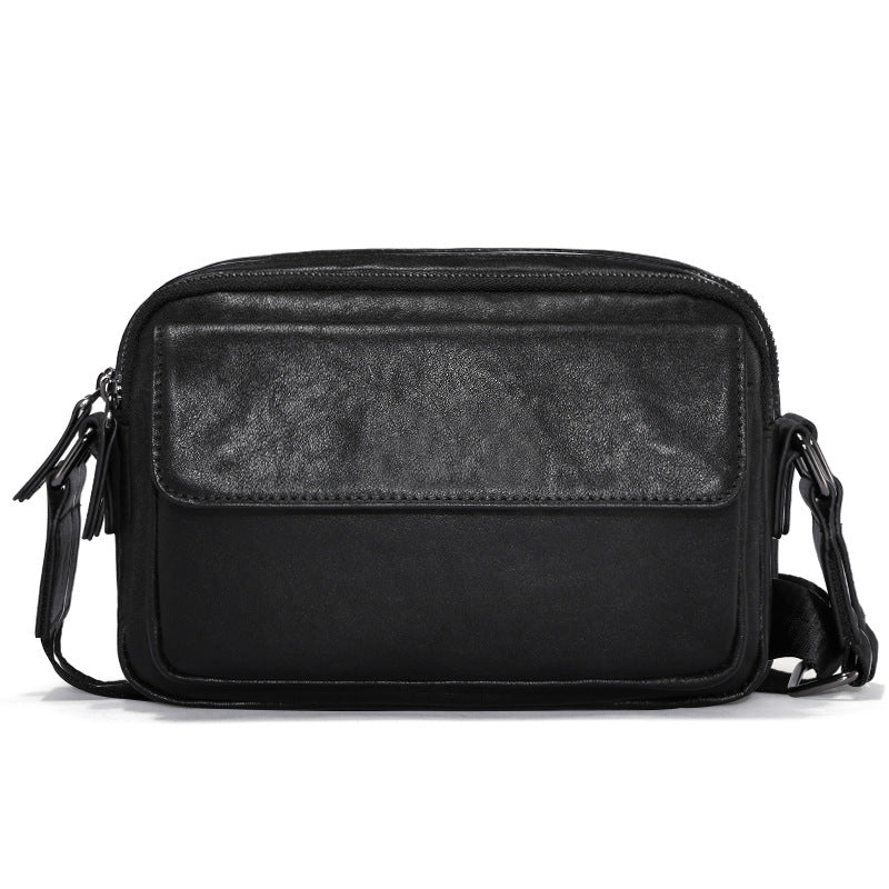 Men's Leather Horizontal Cowhide Soft Business Fashion Men's Shoulder Bags