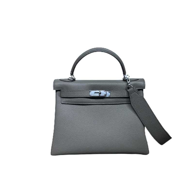 Women's High Quality Wide Strap Kelly Cowhide Crossbody Bags