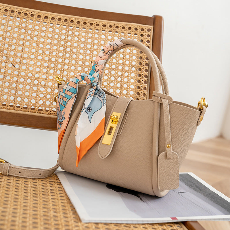 Women's Genuine Leather Female Good-looking Design Pastoral Handbags