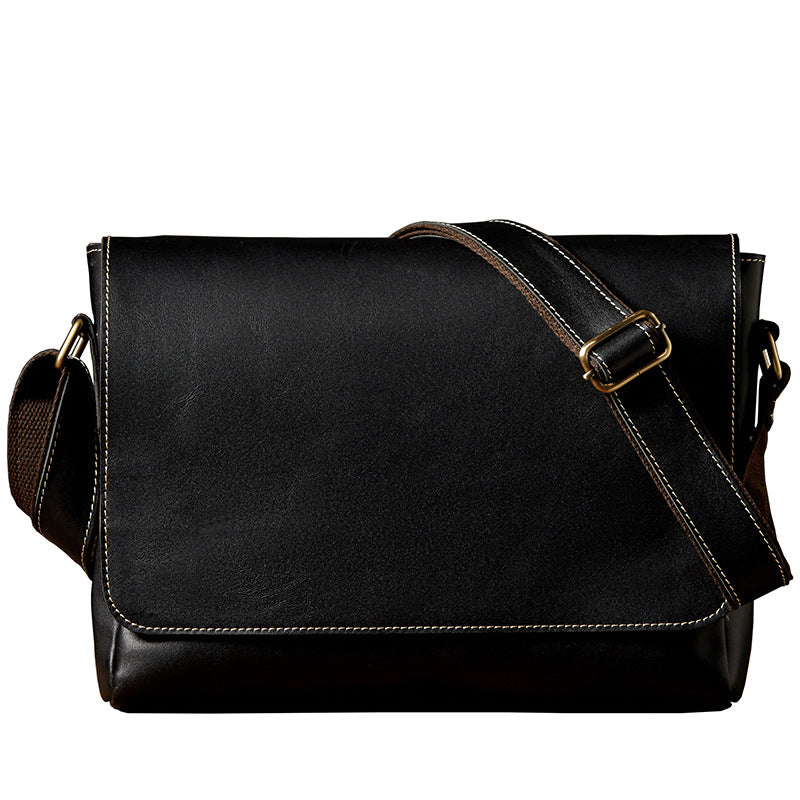 Classy Men's Handmade Genuine Leather Cattle Men's Shoulder Bags