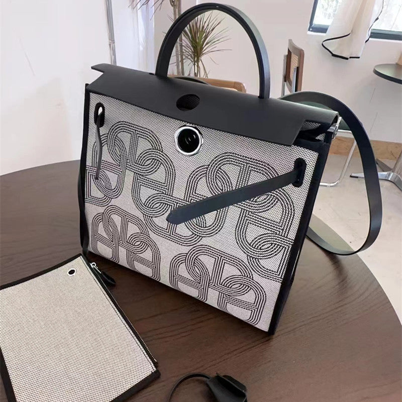 Large Capacity Kelly Genuine Leather With Shoulder Bags