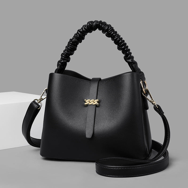 Women's Trendy Korean Style Niche Texture Soft Handbags