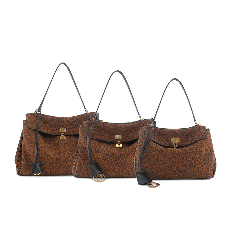 Suede Large Capacity Totes Loose Neutral Tote Bags