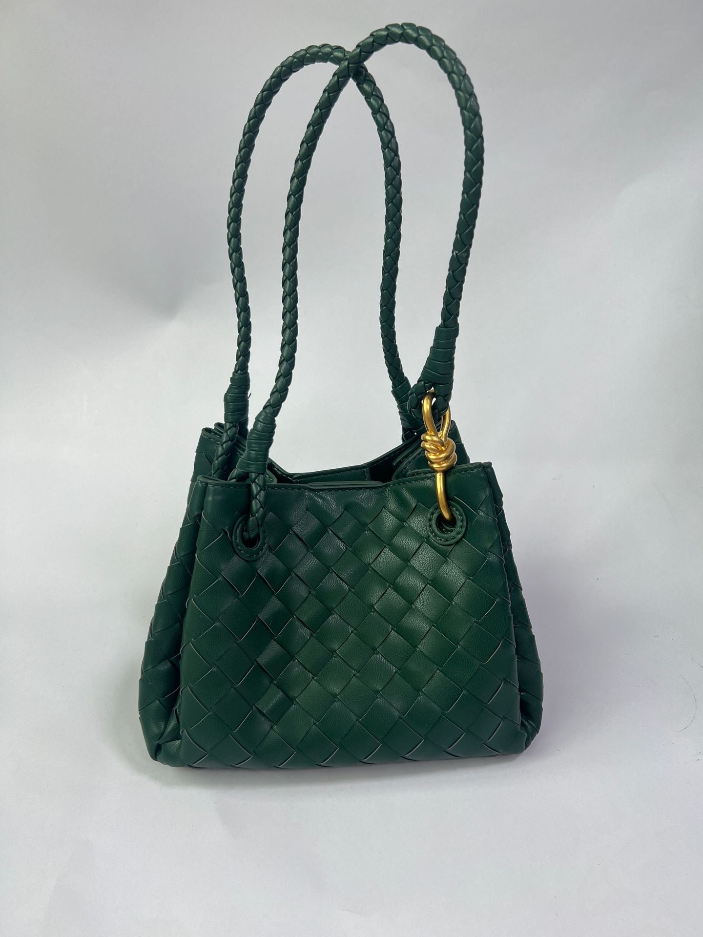 Hand-woven Parachute Metal Cord Fastener Vegetable Handbags
