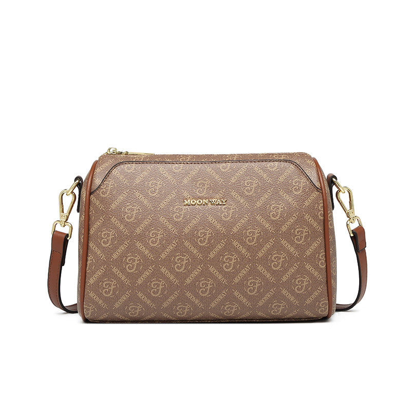 Women's Retro Fashion Pillow Diamond Plaid Printed Crossbody Bags
