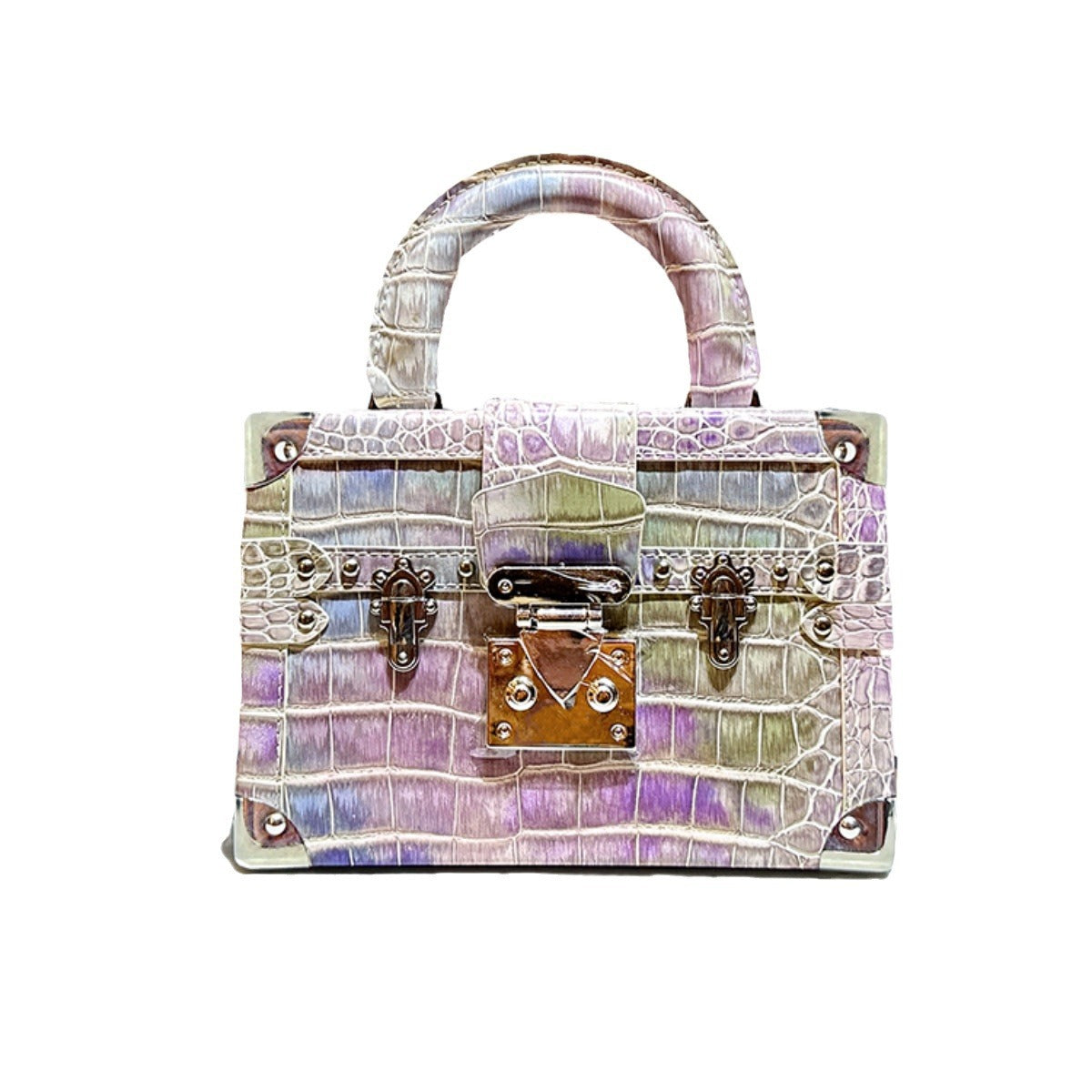 Women's High-grade Genuine Leather Snake Pattern Portable Crossbody Bags