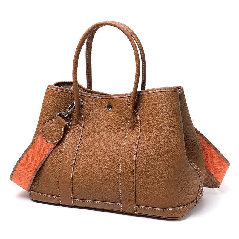 Women's First Layer Cowhide Simplicity Genuine Leather Handbags