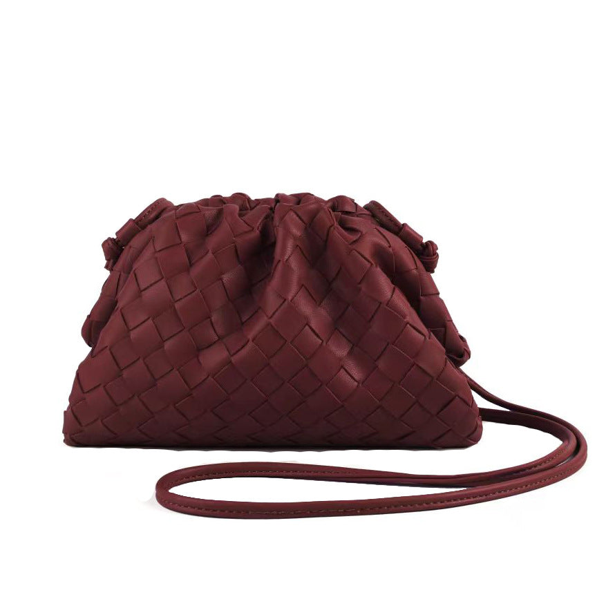 Women's Woven Cloud Dumpling Popular Fashion Clutch Shoulder Bags