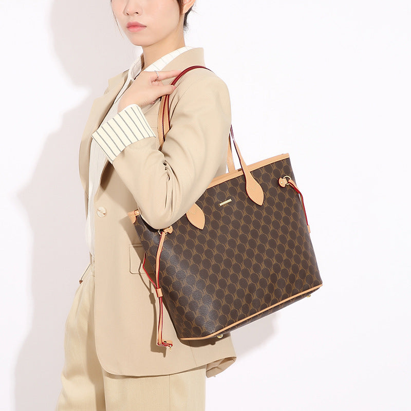Women's Capacity Presbyopic Vintage College Class Underarm Tote Bags
