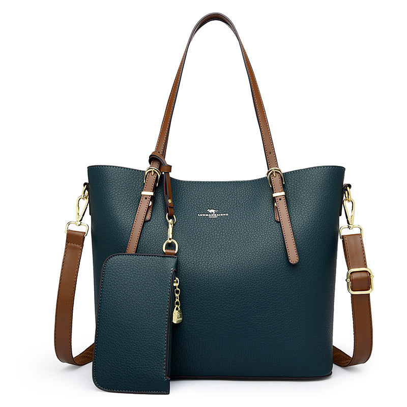 Women's Kangaroo Large Capacity Soft Fabric Fashionable Commuter Bags