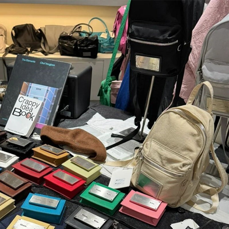 Korean Style Simple Mini Metal Trendy Backpacks