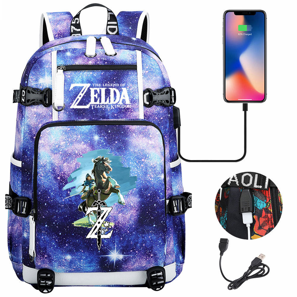 Women's & Men's Game Legend Of Zelda Printed Youth Backpacks