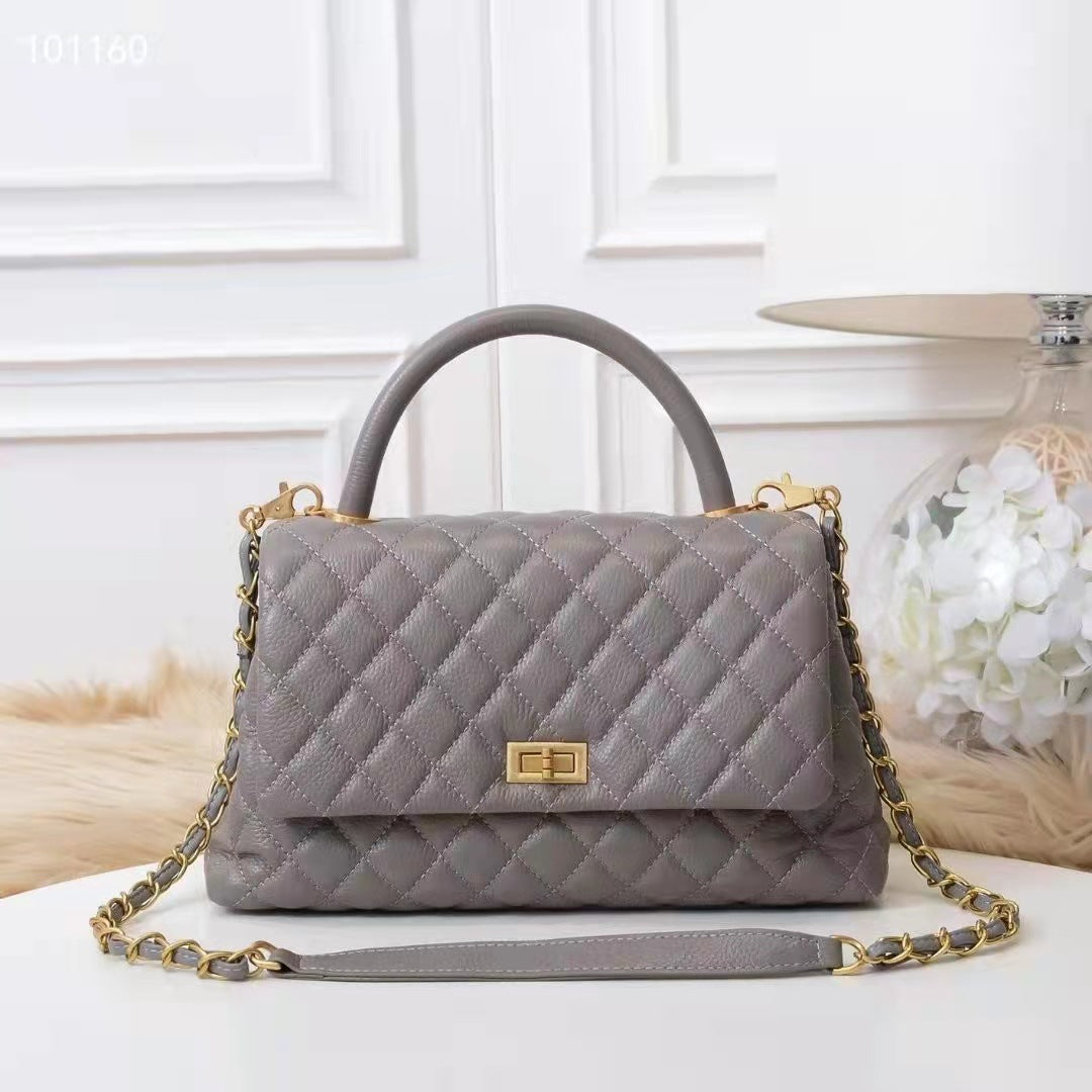 Women's Layer Cattlehide Leather Fashion Classic Style Bags