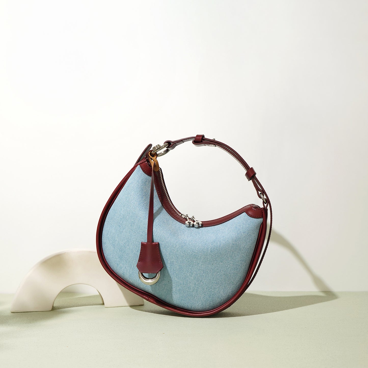 Summer Lightweight Denim Hobos Size Design Crescent Shoulder Bags