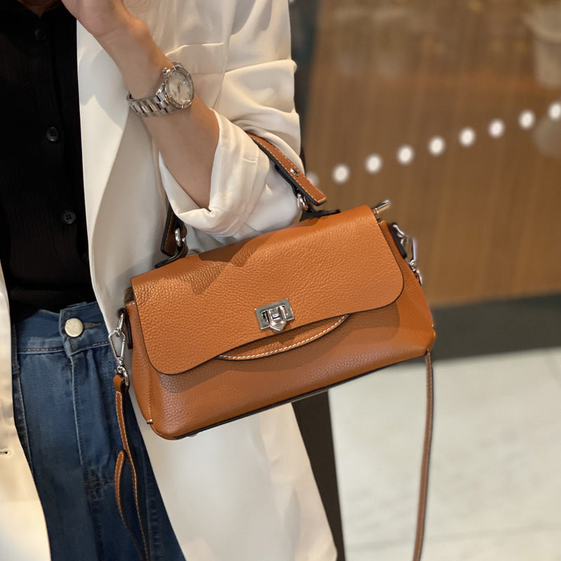 Women's Durable Leather Soft Large Capacity Handbags