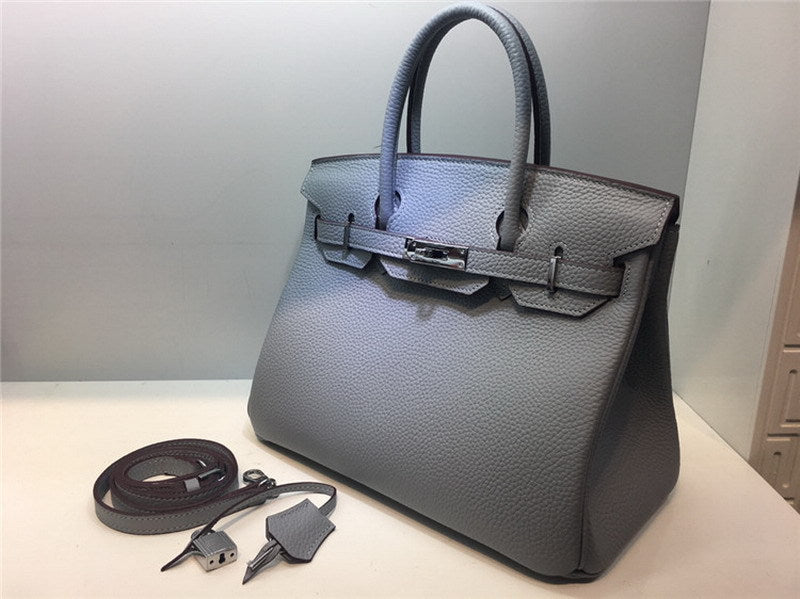Women's Grain First Layer Cowhide Sier Genuine Handbags