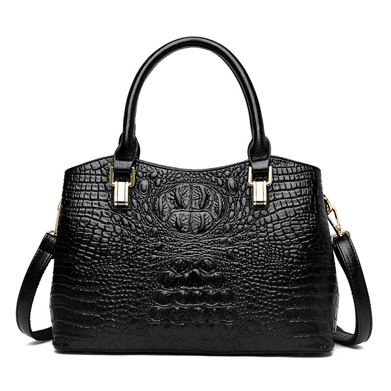 Women's Crocodile Pattern Fashion Large Capacity Shoulder Bags