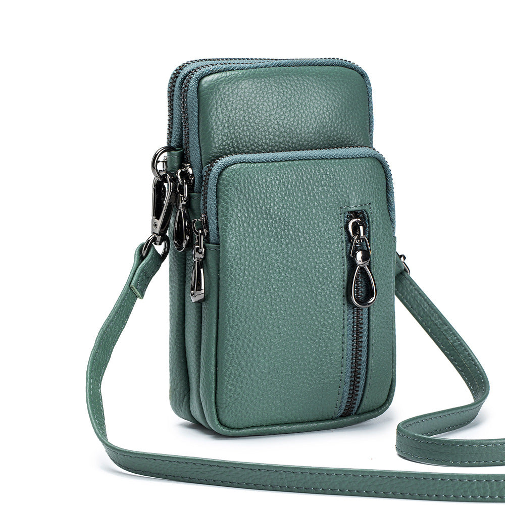 Women's Leather Fashion Trend Large Capacity Vertical Phone Bags