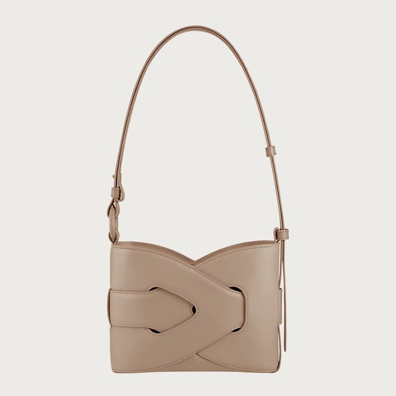 Woven French Pauline Niche Retro Twist Portable Shoulder Bags