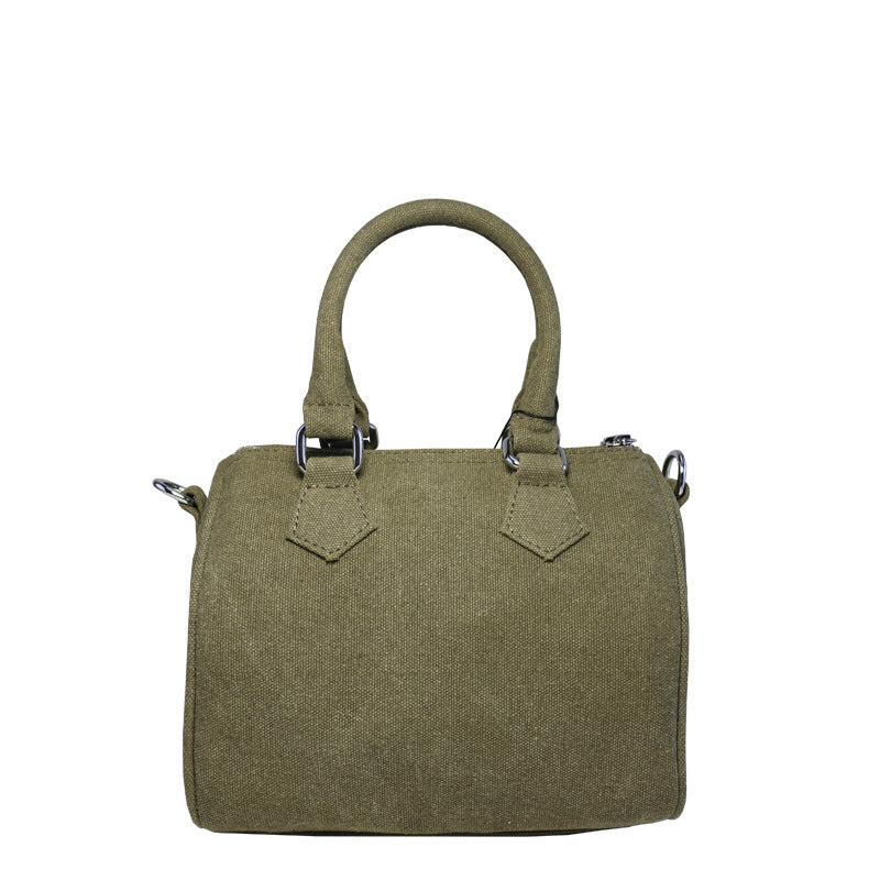 Trendy Army Green Canvas Pillow Fashion Handbags