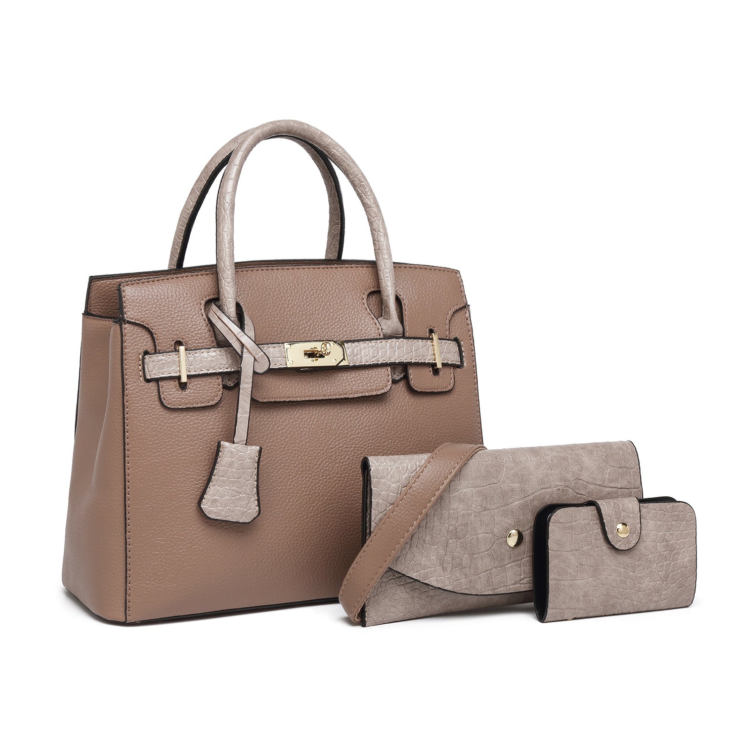 Women's Fashion Trendy Light Luxury Three-piece Set Tote Bags