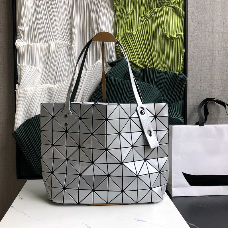 Women's Original Single Rhombus Frosted Rock One Lifetime Handbags
