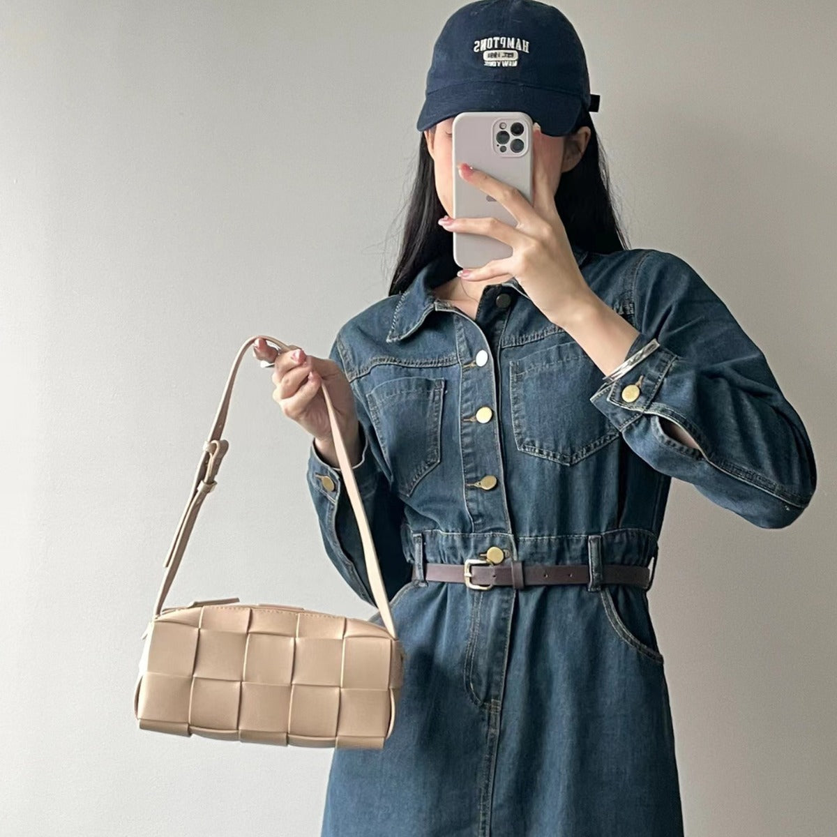 Women's Niche Senior Mi Authentic Leather Weave Bags