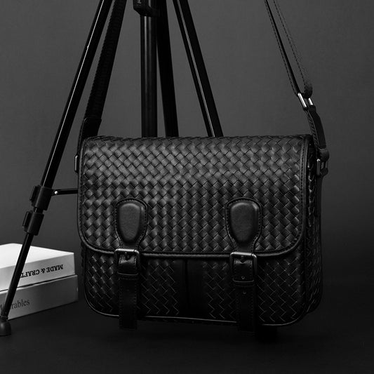 Men's Flip Business Document Computer Horizontal Large Men's Shoulder Bags