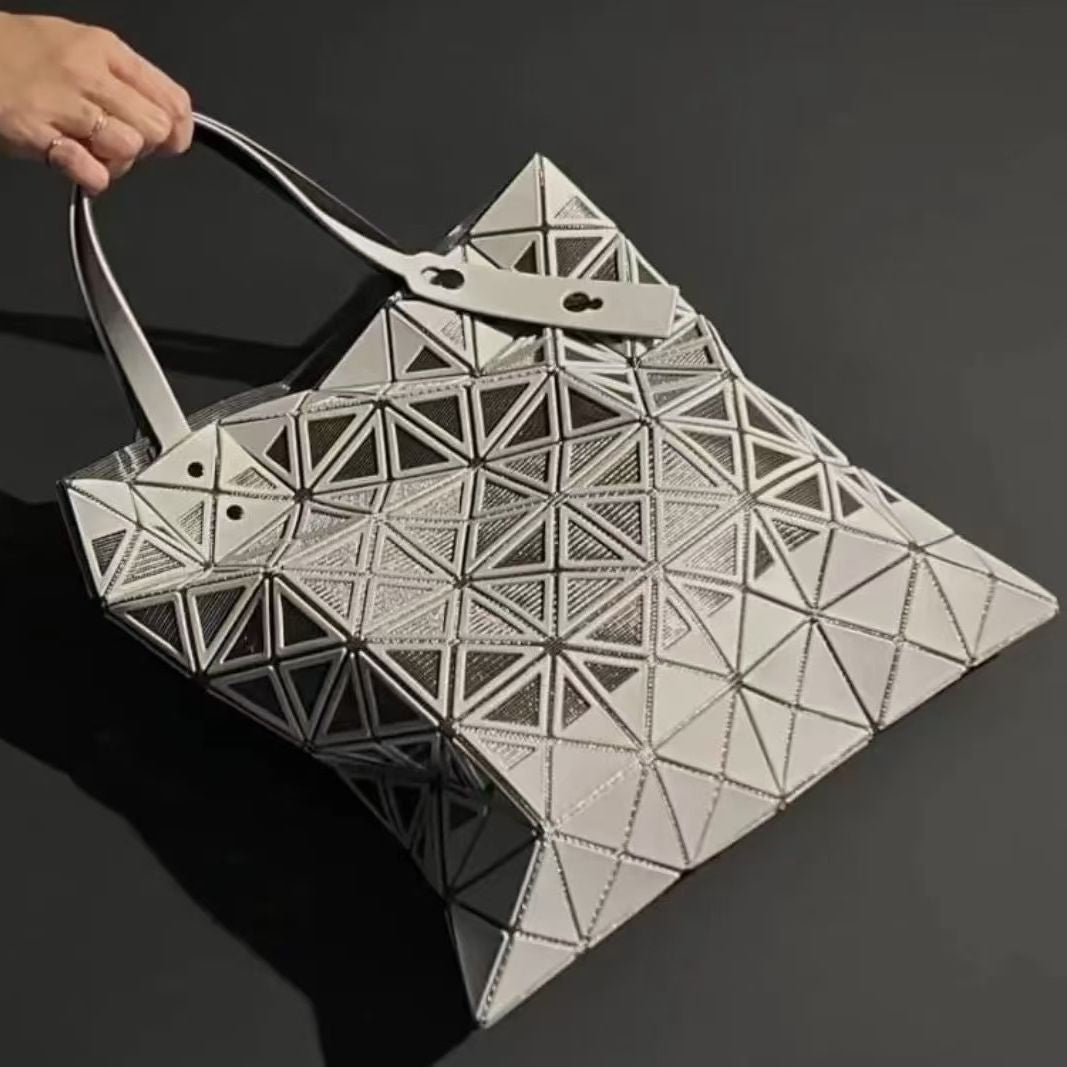 Women's Versatile Frosted Hollow Rhombus File Fashion Bags