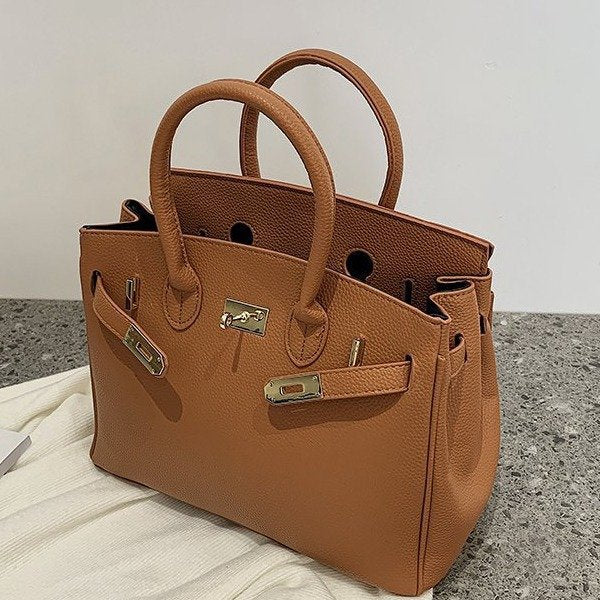 Summer Solid Color Synthetic Leather Shopping Crossbody Bags