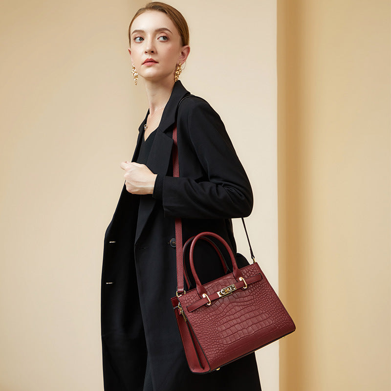 Women's Large Capacity For Leather Wedding High Crossbody Bags