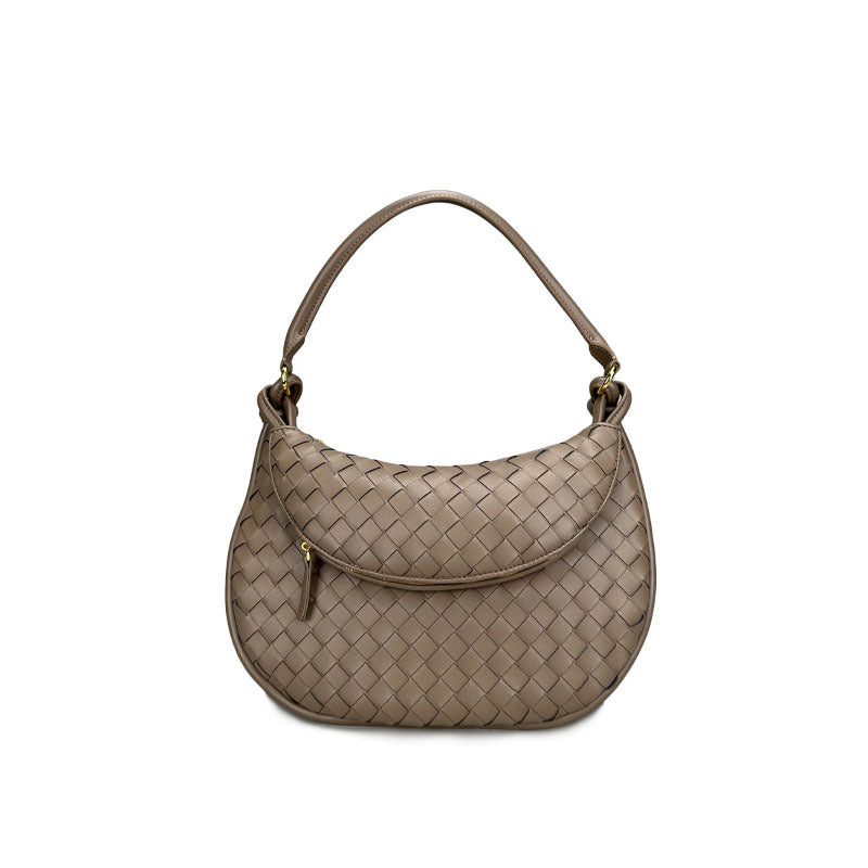 Women's Trend Twin Hand-woven Genuine Leather Underarm Armpit Bags
