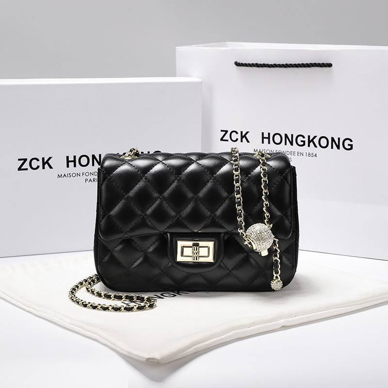 Women's Surrogate Shopping Classic Style Rhombus Chain Shoulder Bags
