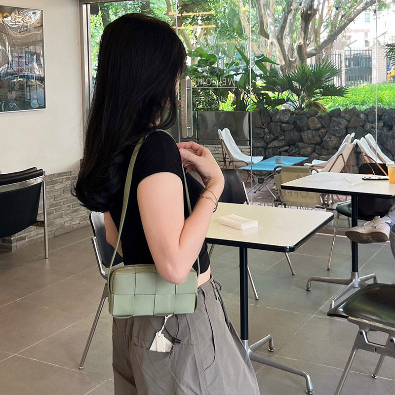 Niche Senior Leisure Mini Pillow Woven Crossbody Bags