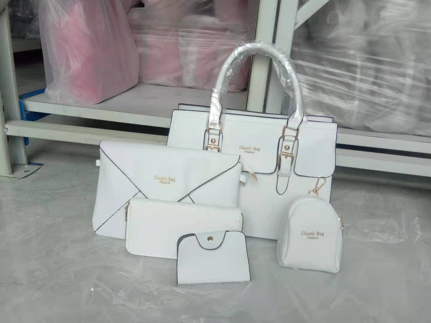 Women's Three-piece Korean Fashion Single Mother Portable Handbags