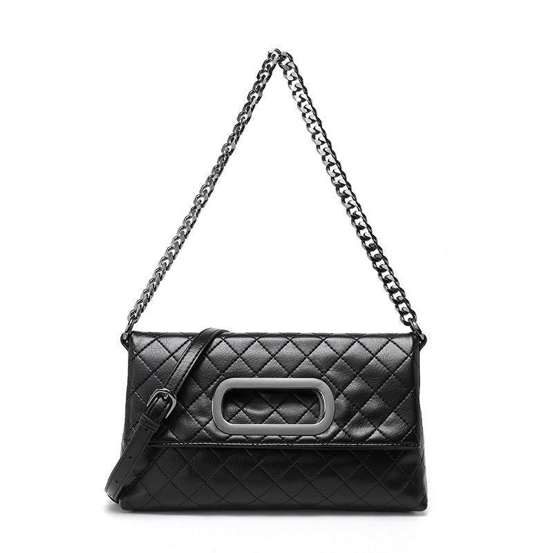 Women's Rhombus Folding Chain Versatile High Sense Bags