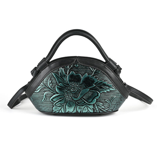 Ethnic Style Leather Large Capacity Mom Handbags