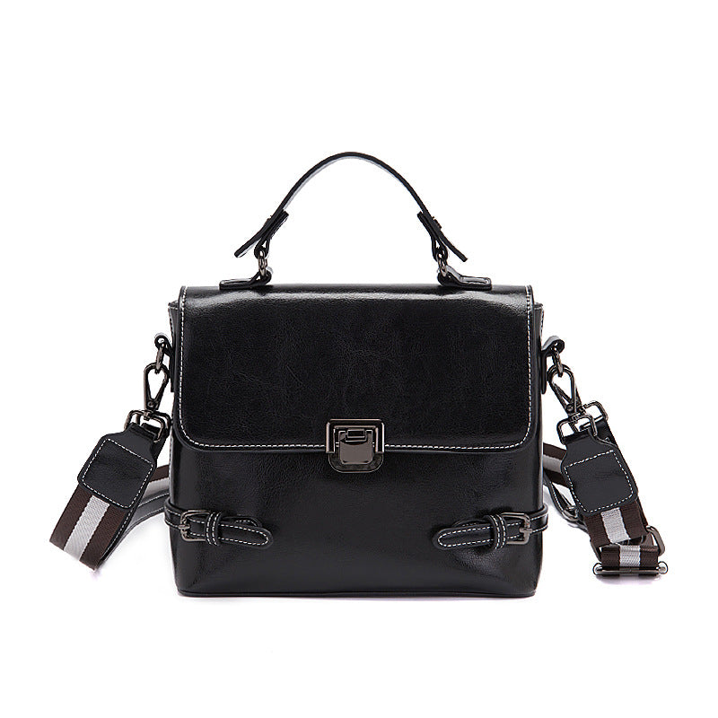 Women's First Layer Cowhide Trendy Underarm Light Shoulder Bags