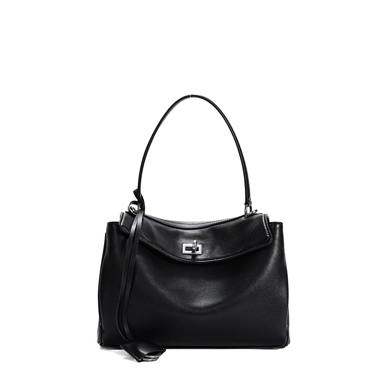 Women's Underarm Hand-held High-grade Genuine Leather Tote Bags