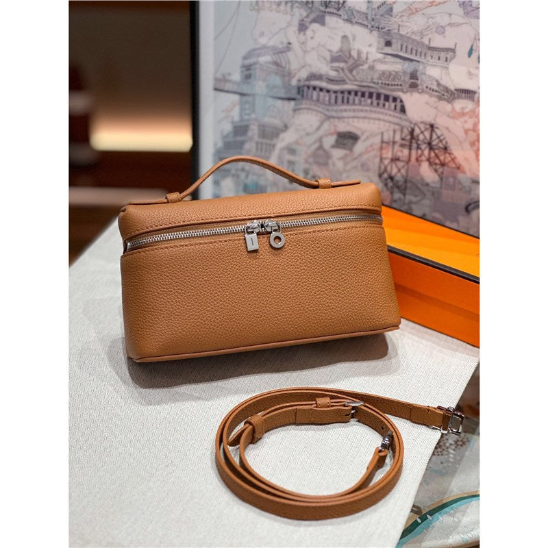Lunch Box Cattle Leather Genuine Kelly Crossbody Bags