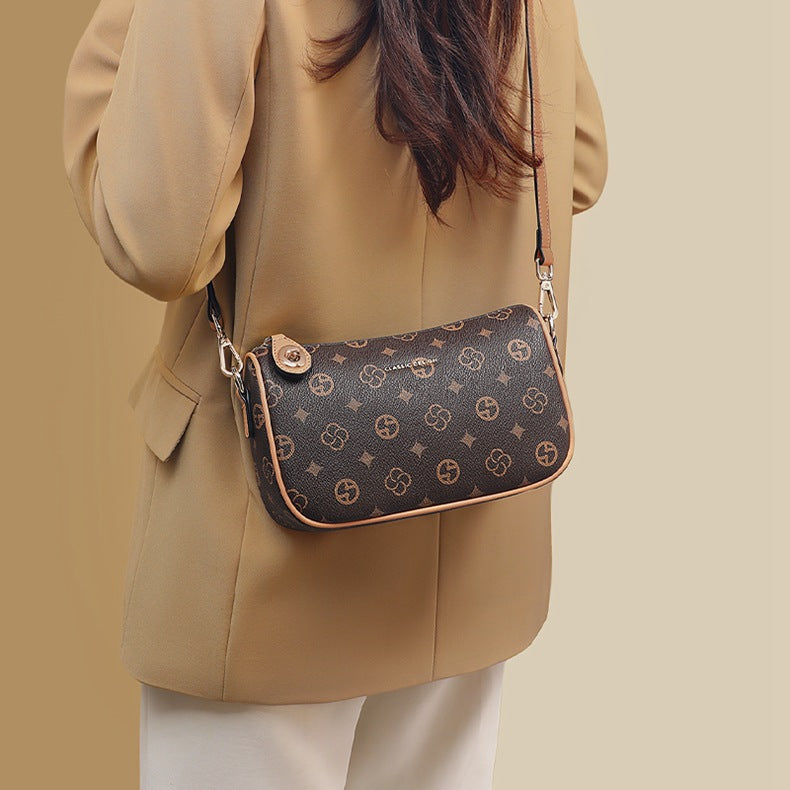 Women's Summer Dumpling Printed High Sense Mother Crossbody Bags