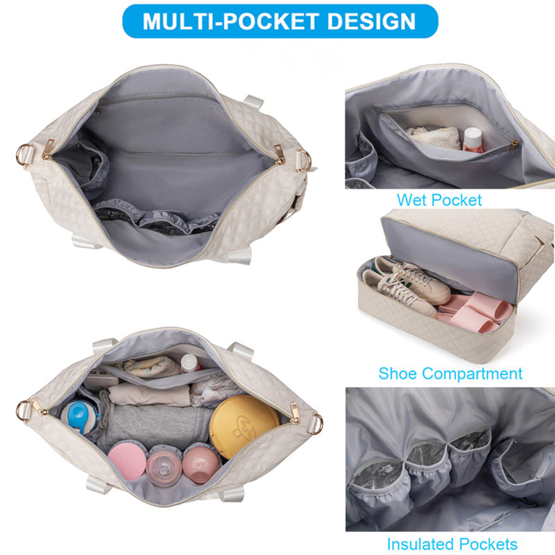 Three-piece Set Oxford Cloth Waterproof Wet Dry Separation Travel Bags