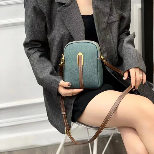 Women's Cowhide Mini Trendy Hand-held Vertical Soft Crossbody Bags