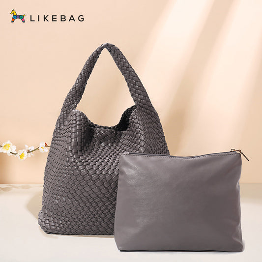 Women's Woven Fashion Trendy Style Simple Large Shoulder Bags