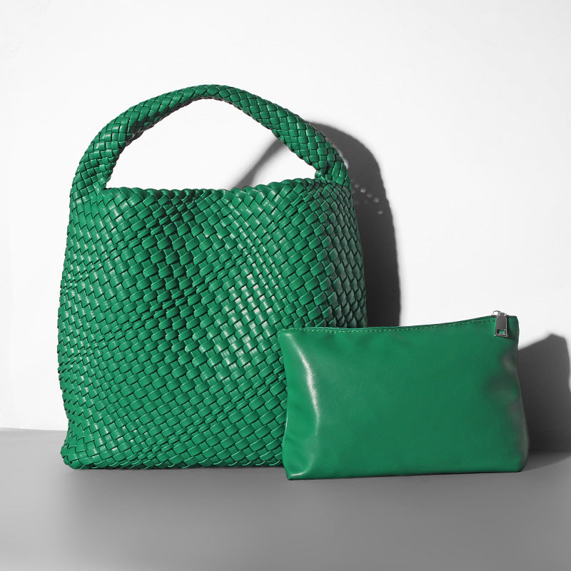 Women's Fashion Woven Hand Large Capacity Combination Shoulder Bags