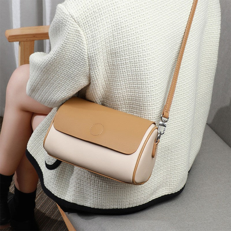 Women's Unique Pillow Cylindrical Pouch High-grade Crossbody Bags