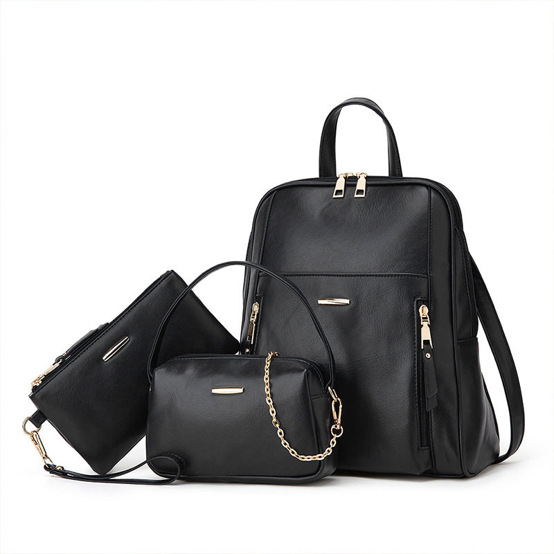 Charming Comfortable Trendy Fashion Three-piece Set Backpacks