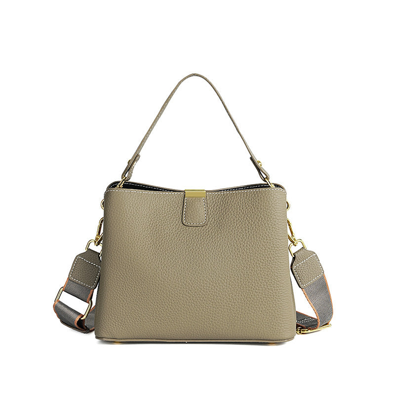 Women's Fashion Cattle Leather Commute Genuine Shoulder Bags