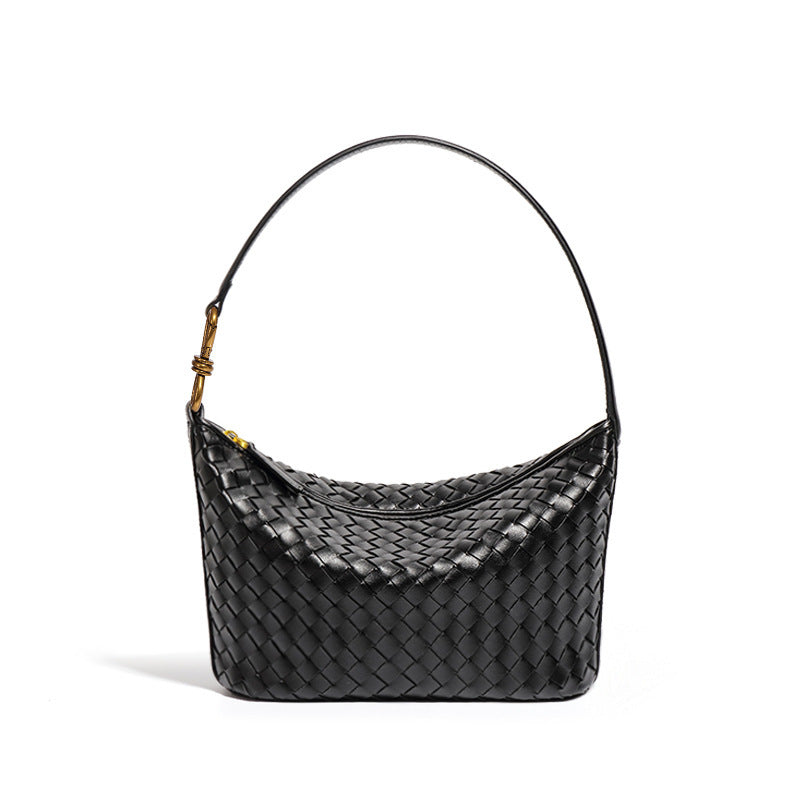 Women's Niche Hand-woven Fashion Simple Lunch Box Shoulder Bags